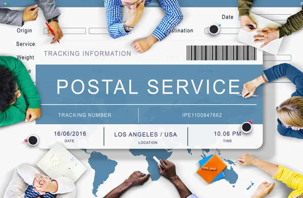 Business People and Postal service Concept