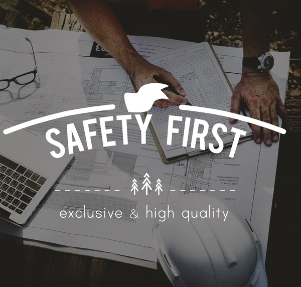 Safety FIrst Risk Management  Concept