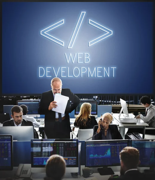 Business people working and Web Development