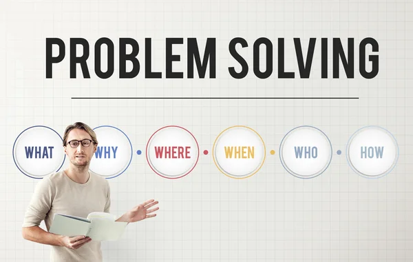 Businessman working with Problem Solving