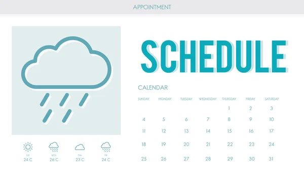 Creative banner with text Schedule