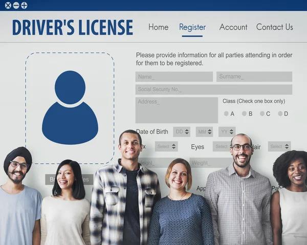 Diversity people with driver\'s license