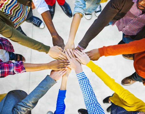 Group of Diverse People holding hands