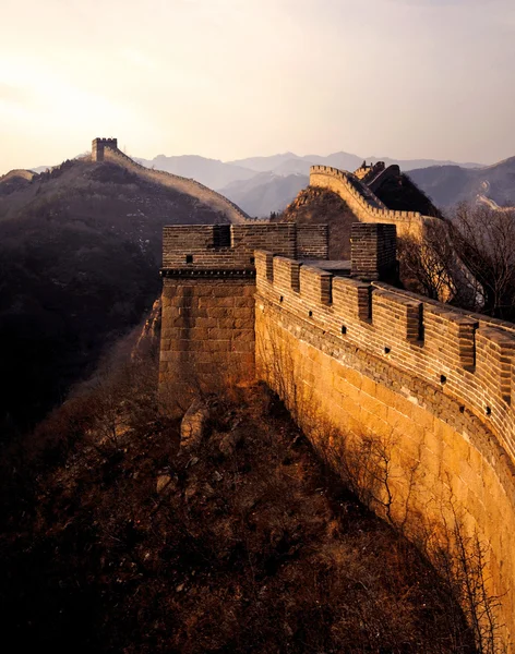 Great wall of China at sunrise
