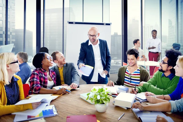 Group of People Brainstorming in the Office