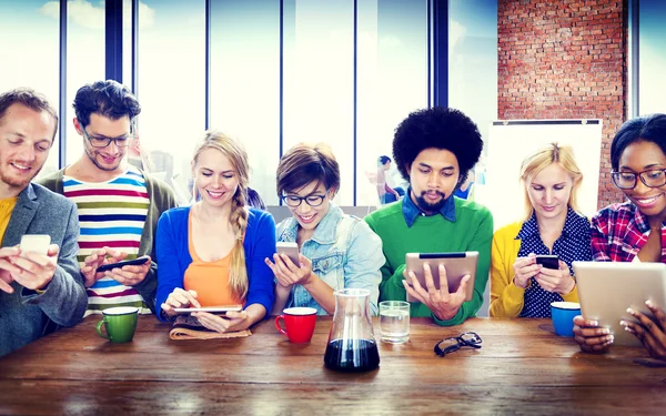 Diverse People using Digital Devices