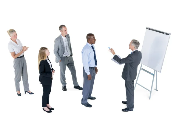 Business People Learning From Businessman