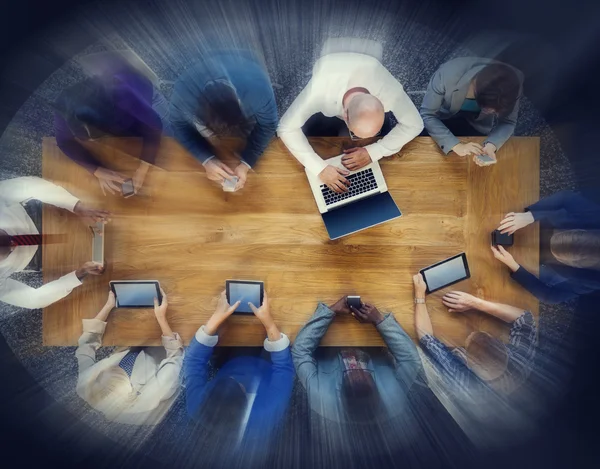 Business People with Digital Devices