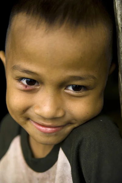 Asian boy with smile