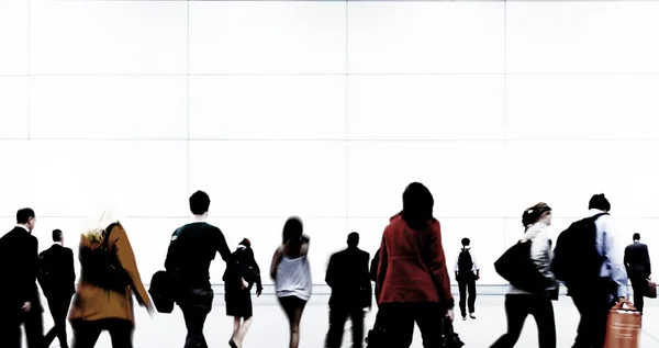 Buiness People in Rush Hour in airport