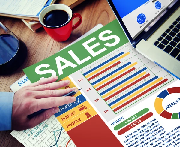 Concept of business sales