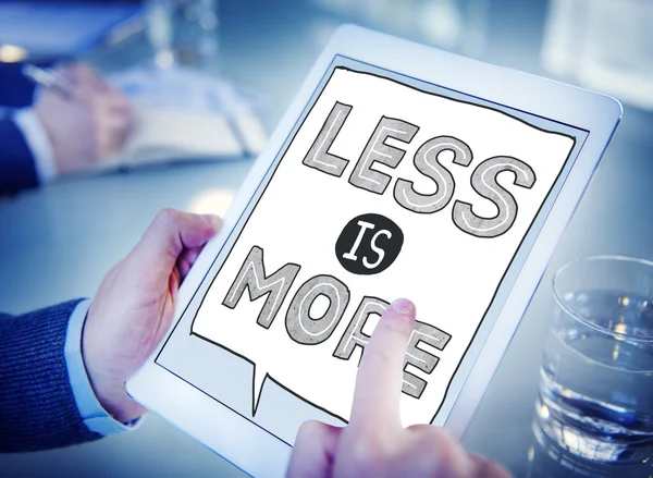 Less is More on Tablet Concept