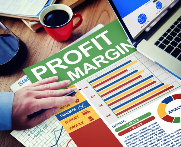 Business concept of Profit and Margin