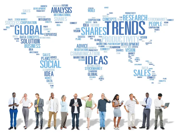 Trends, World Map, Marketing and Ideas