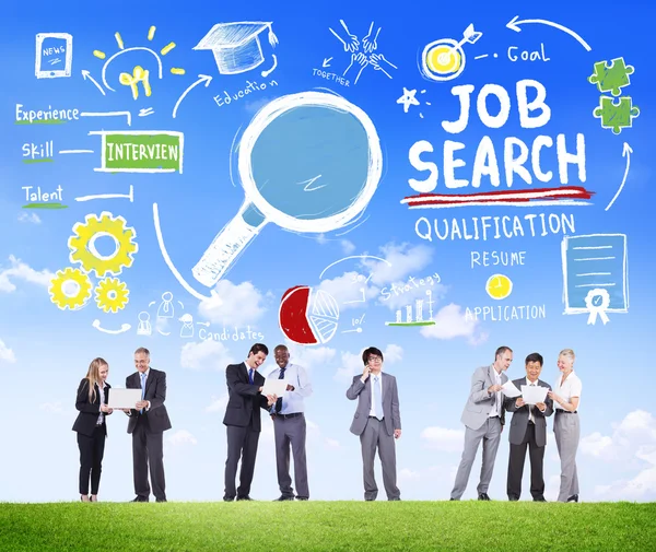 Business People Discussion Job Search