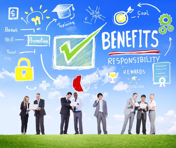 Business People and Benefits Gain Profit