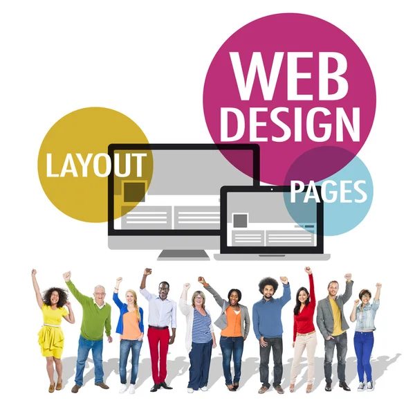 Web Design Content and Creative Website Concept
