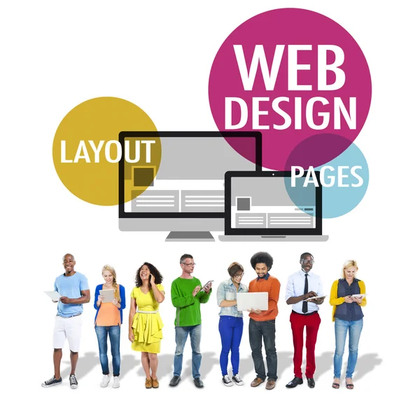 Web Design Content and Creative Website Concept