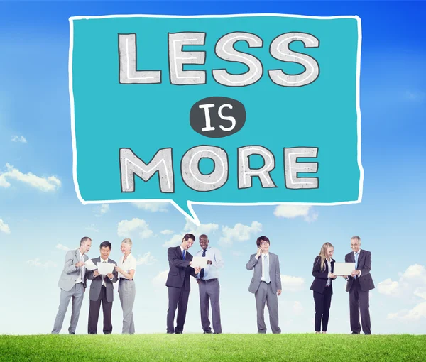 Business people and Less is More