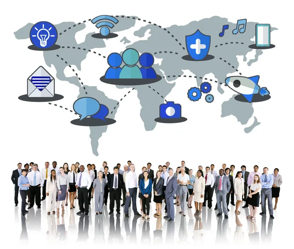 Business people and Social Network Concept