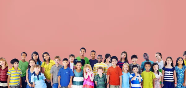 Group of Multiethnic children