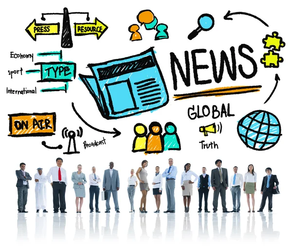 Business people and News Concept