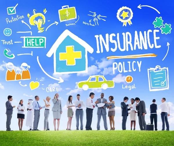 Business People and Insurance Concept