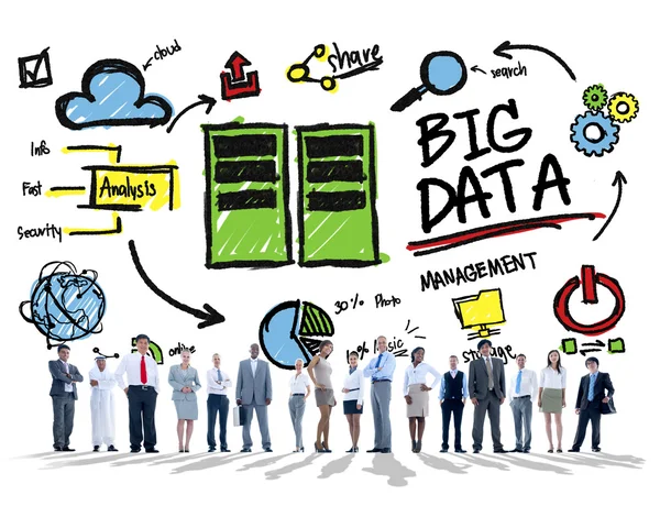 Diversity of Business People, Big Data