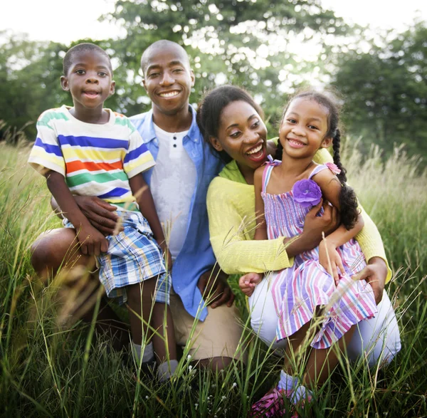 Portrait of a happy African family