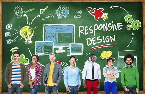 Responsive Design Internet Web Online Students Learning Concept