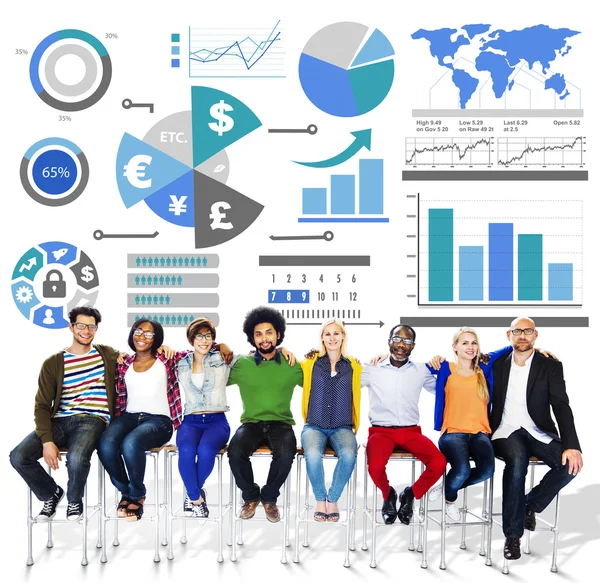 Diverse people and Finance Accounting Concept