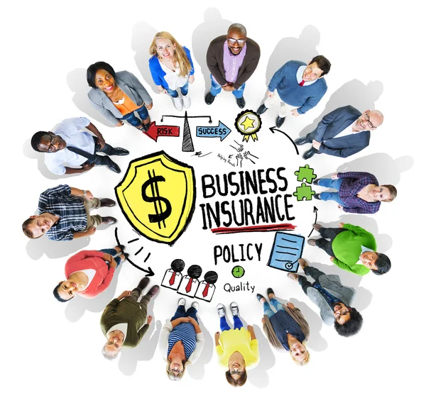 Multiethnic People and Business Insurance Concept