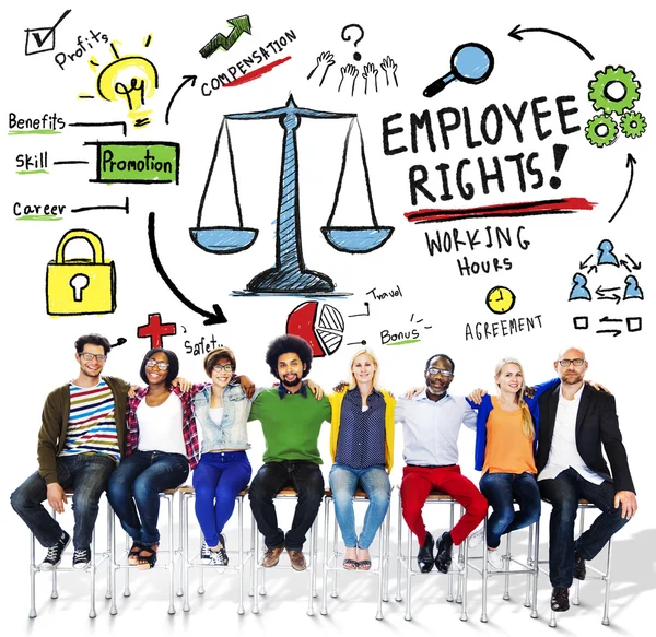 Diverse people and Employee Rights Concept