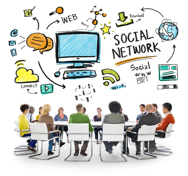 Social Network, Communication Concept