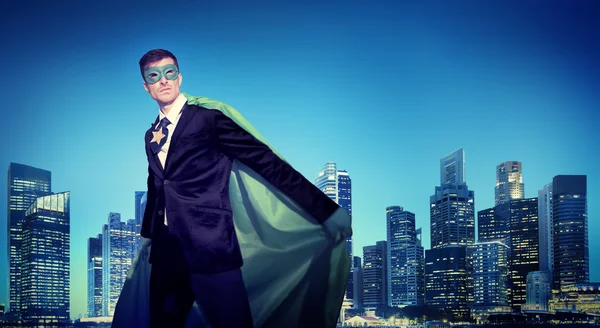 Strong Powerful Business Superhero