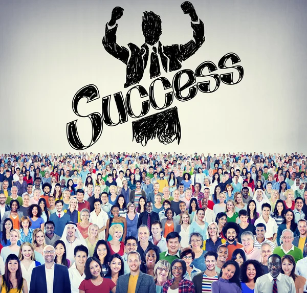 Diverse people and Success
