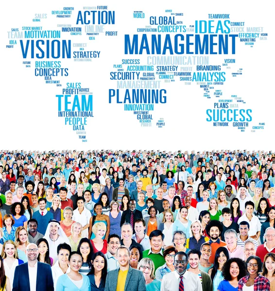 Diverse people and Management Concept