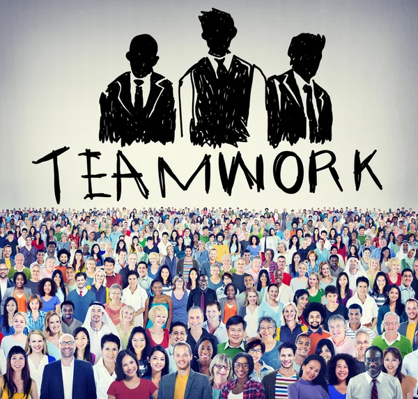 Diverse people and Teamwork Concept