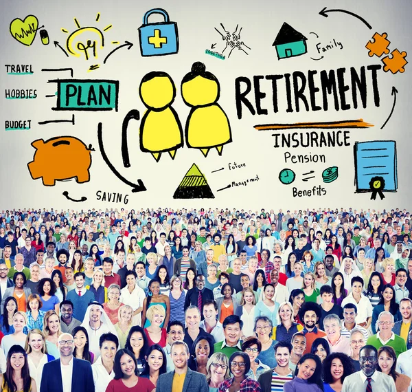 Diverse people and Retirement Concept