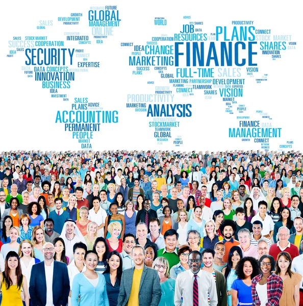 Diverse people and Finance Security