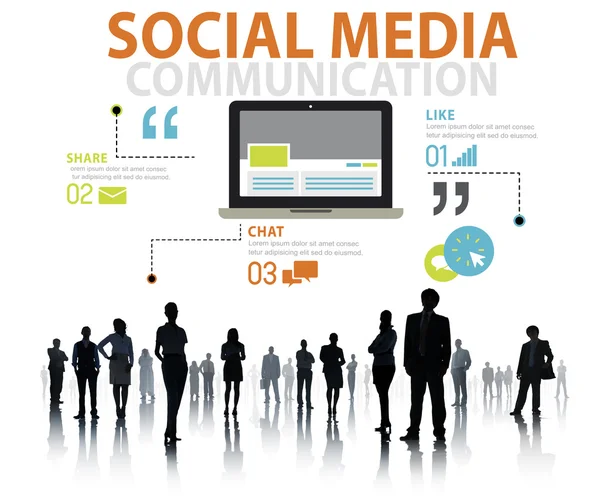 Group of People and Social Media Concept