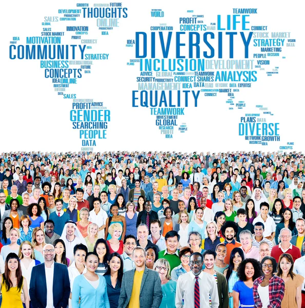 Diverse people and Diversity Concept