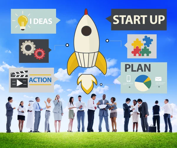 Group of people and Startup Innovation Concept