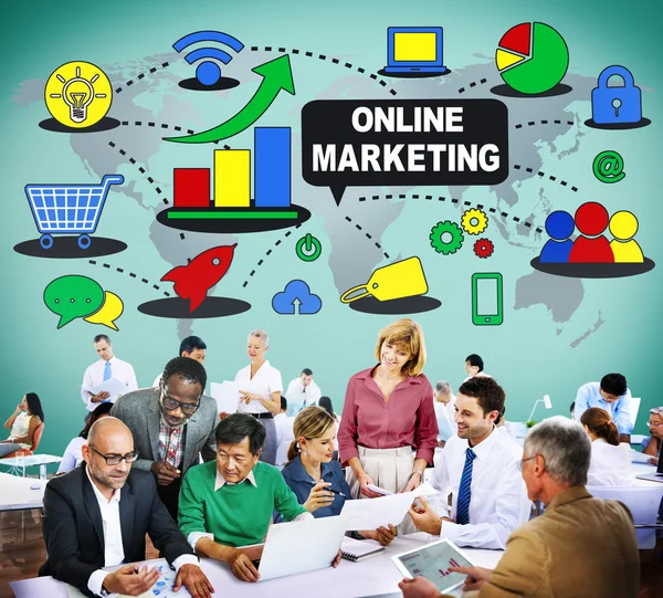 Online Marketing Promotion Branding Concept