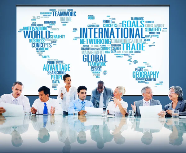 International World Global Network Concept