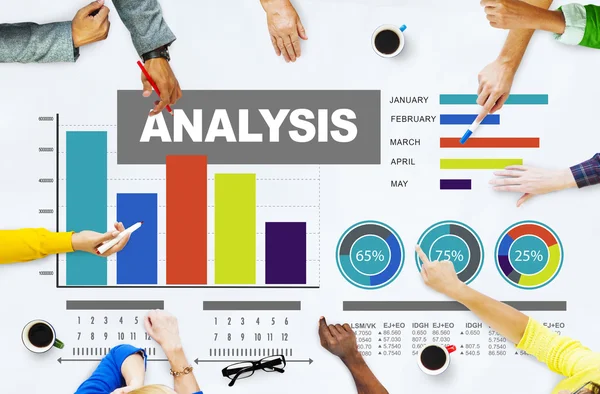Analysis analyzing information bar graph data