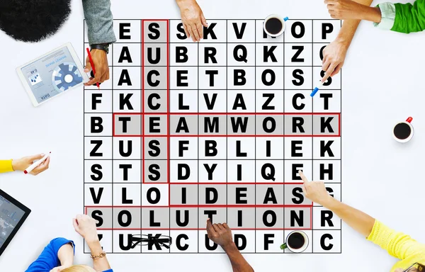 Success Crossword Puzzle Words Concept