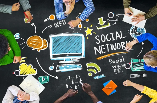 Social Network People Meeting Education Concept