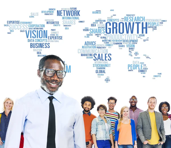 Global Business People Success Growth Concept