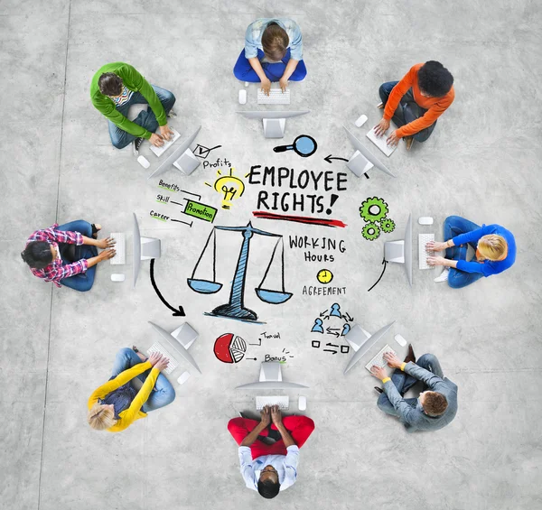 Employee Rights Job Technology Concept
